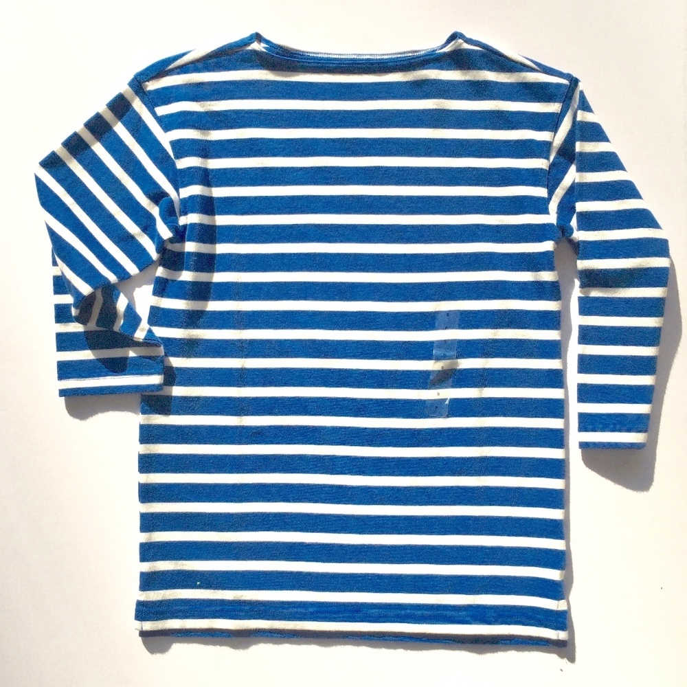 Gap Sailor Relaxed Fit Striped Crew Pullover - Picture 2 of 3